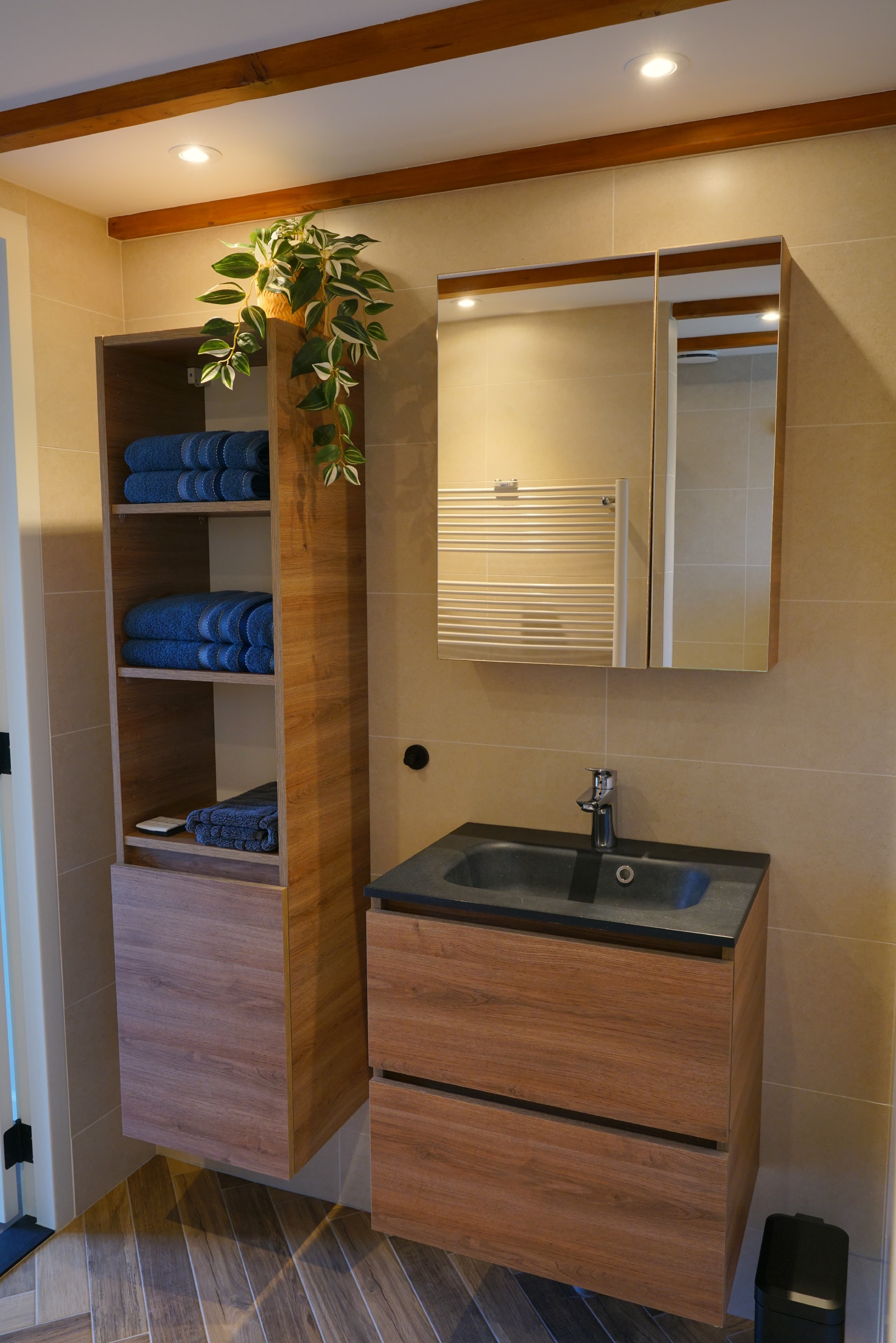 Luxe badkamer van B&B De Oude Waterlinie